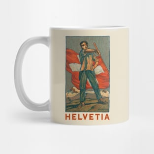 Switzerland Helvetia Vintage Patriotic Mug